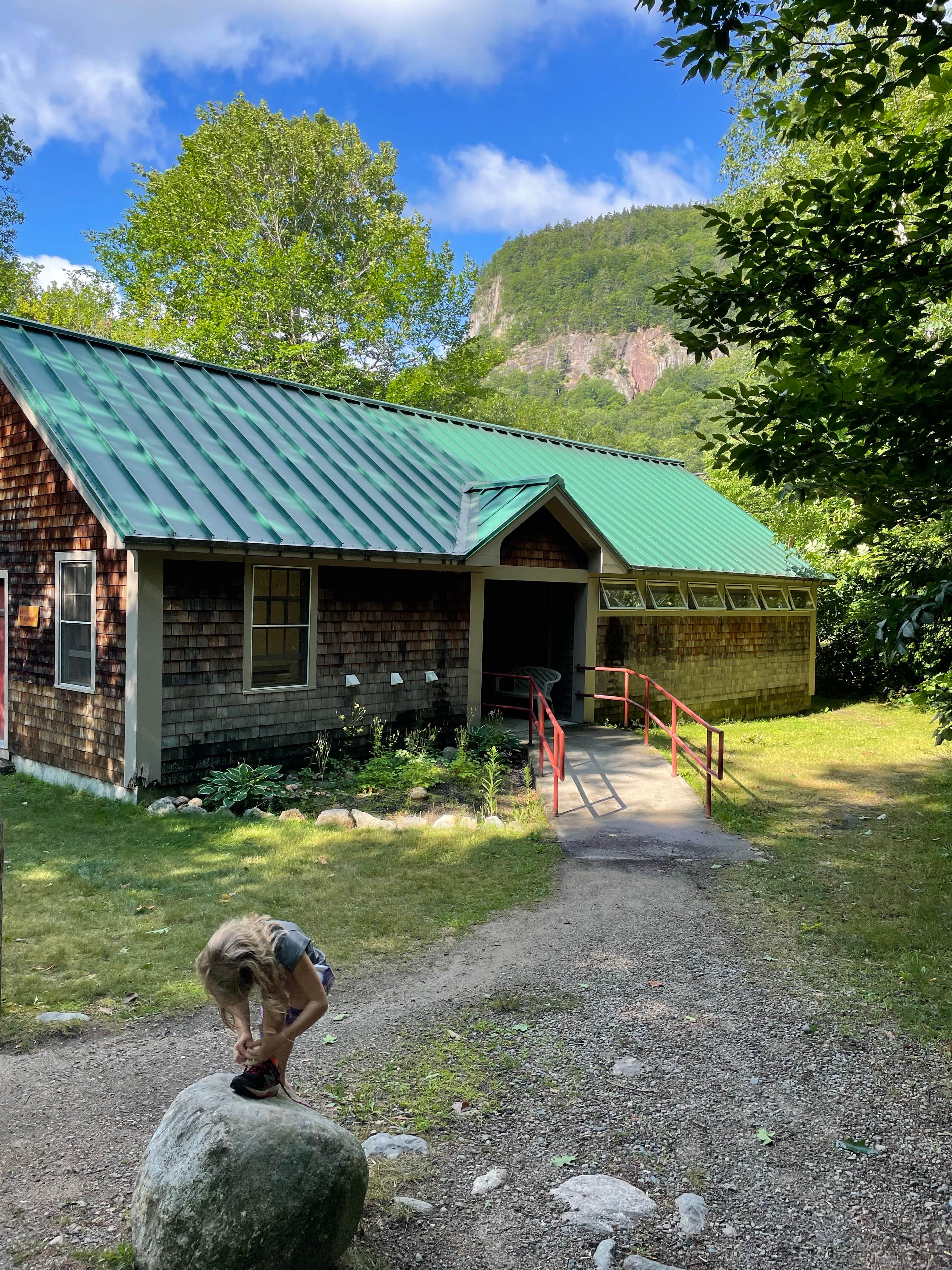 Nathan S.'s photo of camping with pets at Dry River Campground — Crawford Notch State Park near Fryeburg, ME