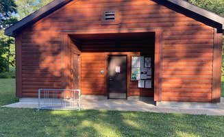 Amanda K.'s photo of a cabin at Chapman State Park Campground near Weedville, PA