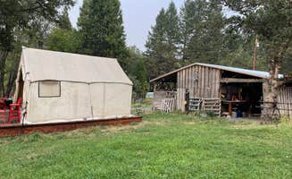 Lee D.'s photo of glamping accommodations at Camp Cowgirl at Surf Ranch near Gold Hill, OR