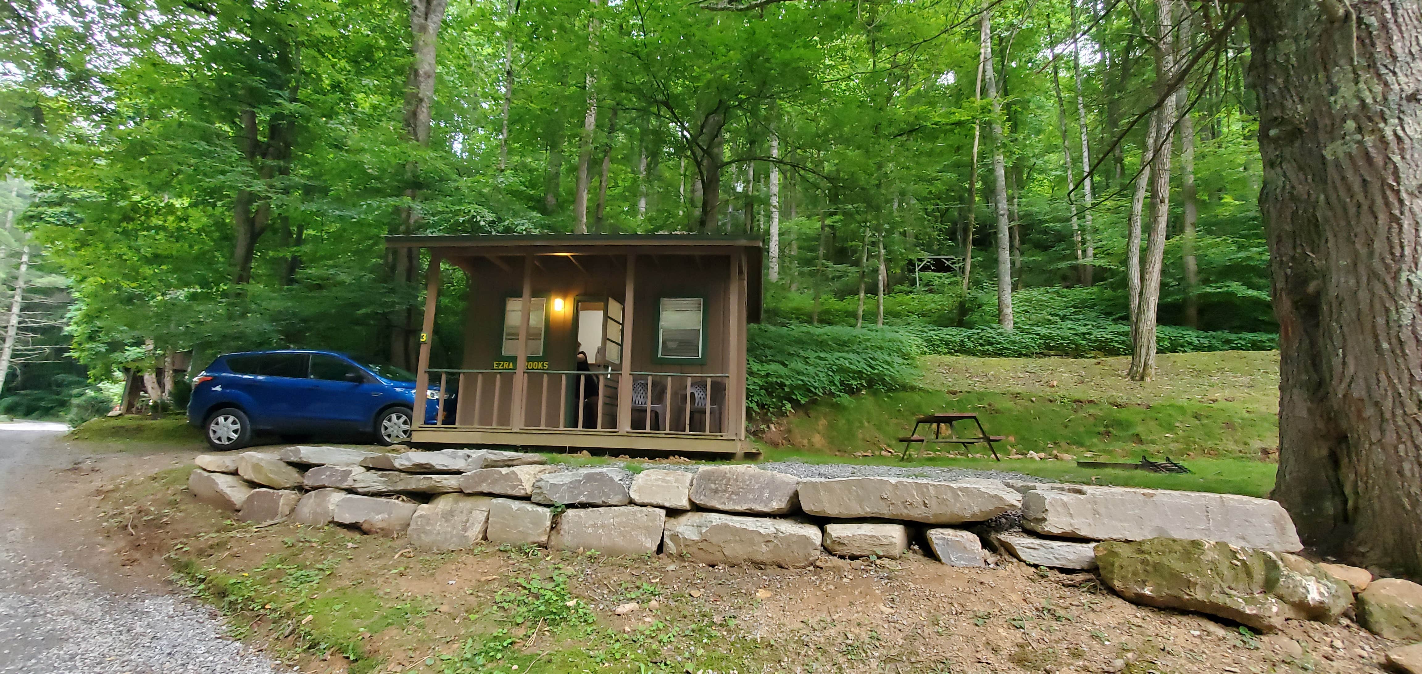 Becqui M.'s photo of glamping accommodations at Moonshine Creek Campground near Sapphire, NC