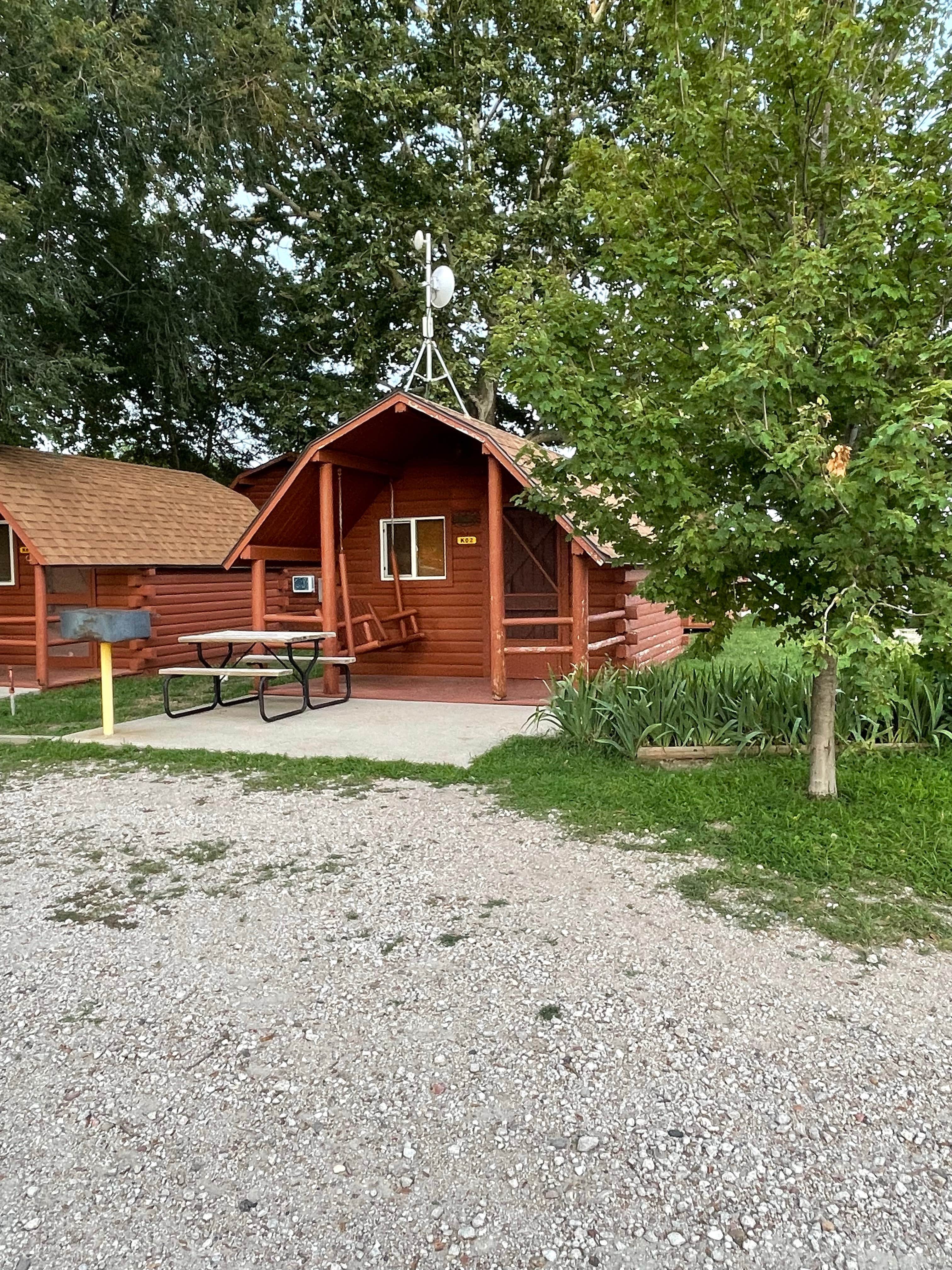 Kimberly  N.'s photo of a cabin at Grand Island KOA near Hastings, NE