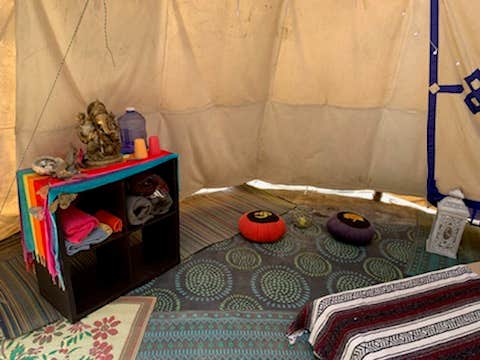 C's photo of glamping accommodations at Miss Daisy’s Magical Wonderland near Sebastopol, CA