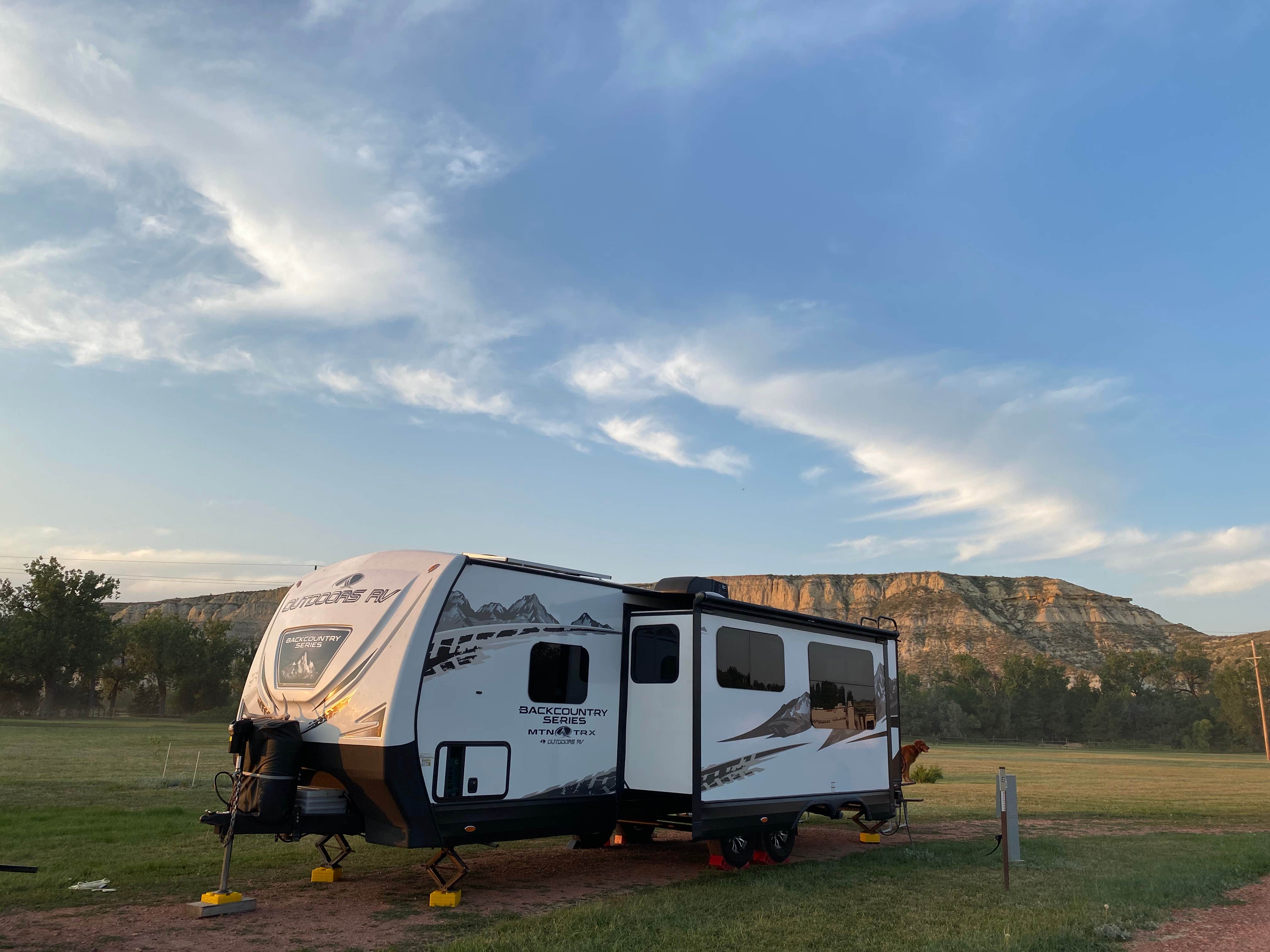 mary F.'s photo of rv camping at Sully Creek State Park — Sully Creek State Recreation Area near Theodore Roosevelt National Park