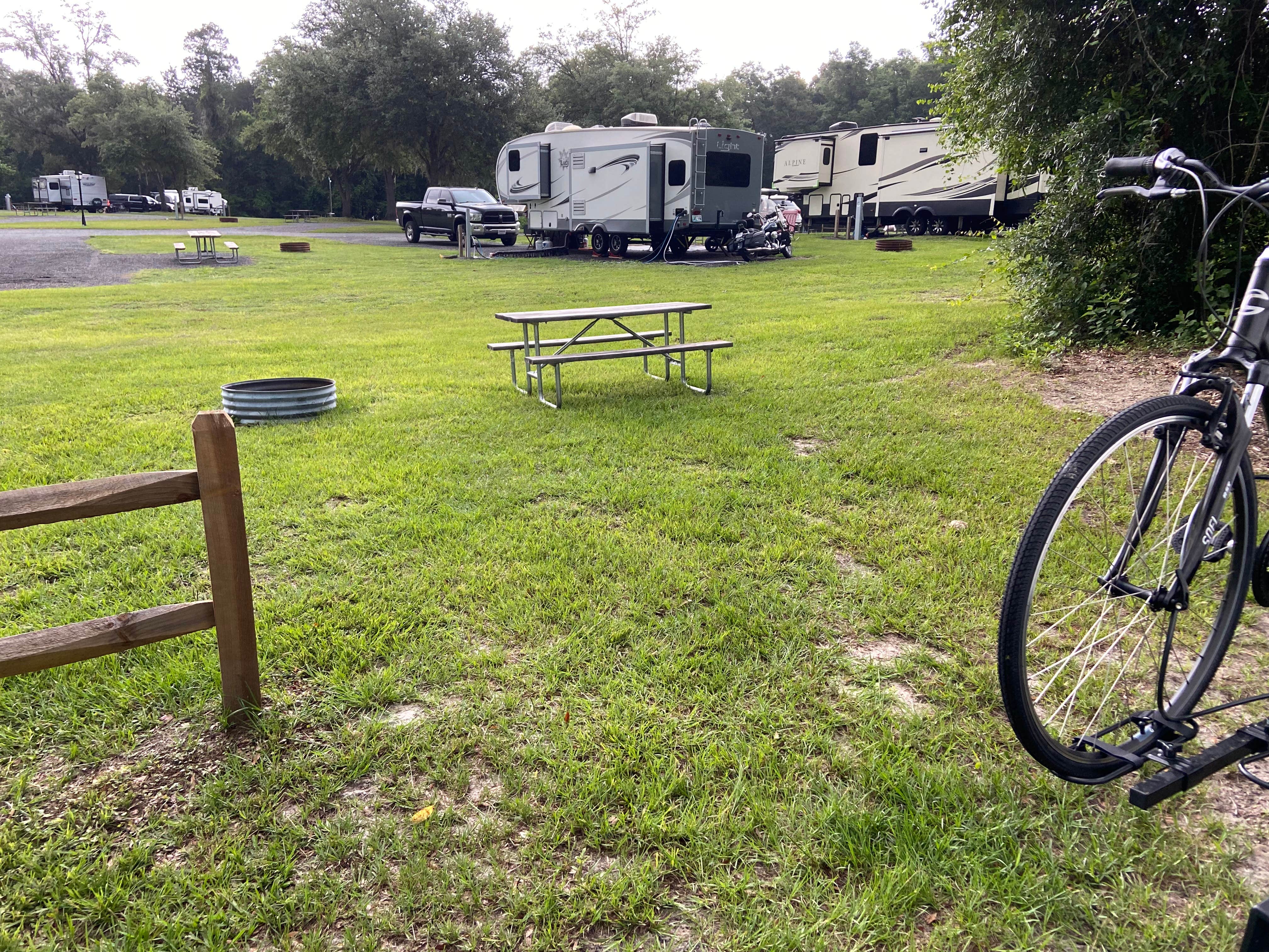 Karen's photo of rv camping at Moonshine Acres RV Park near Bell, FL