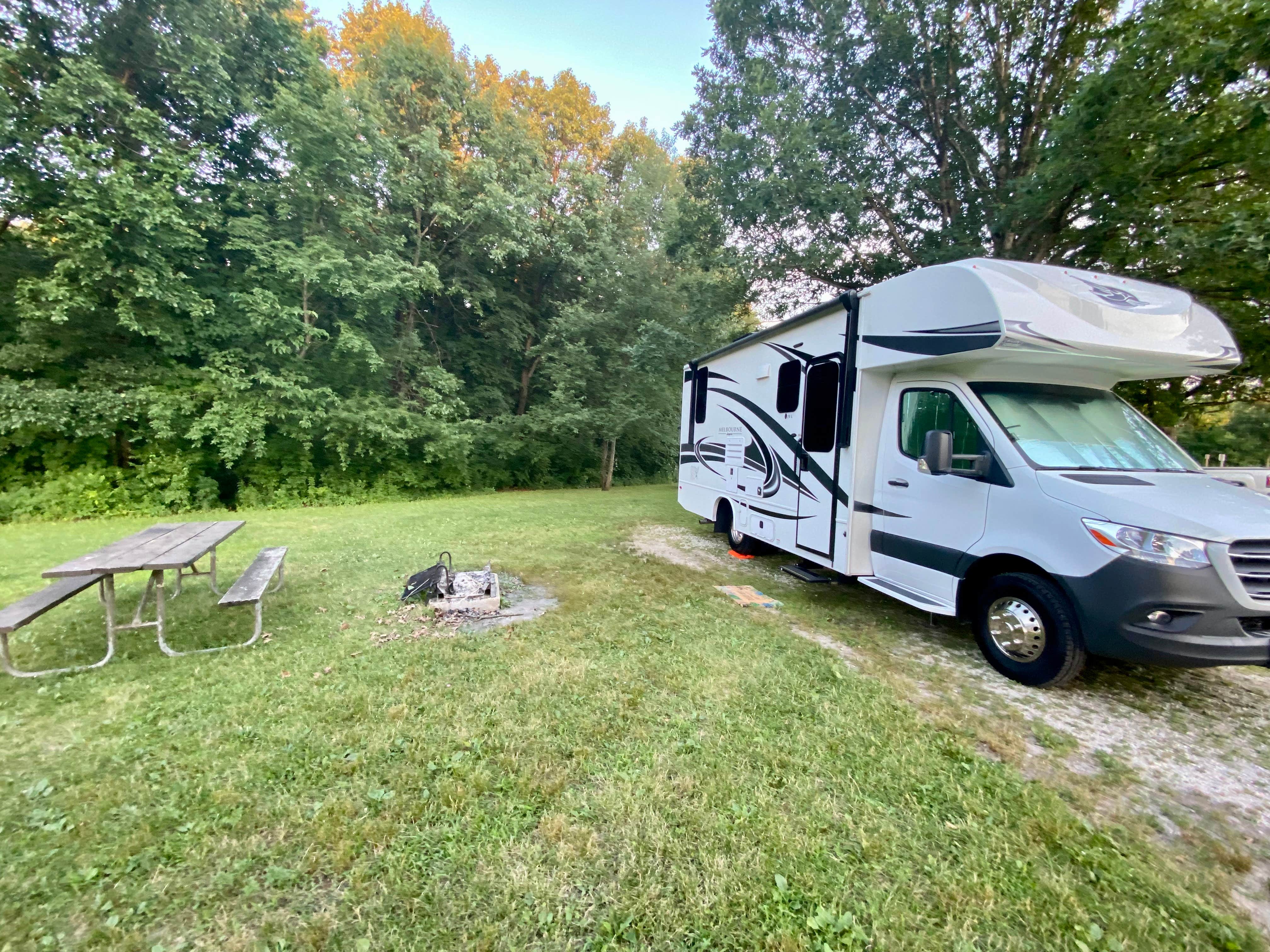 Karen's photo of rv camping at Starved Rock Campground — Starved Rock State Park near Peru, IL