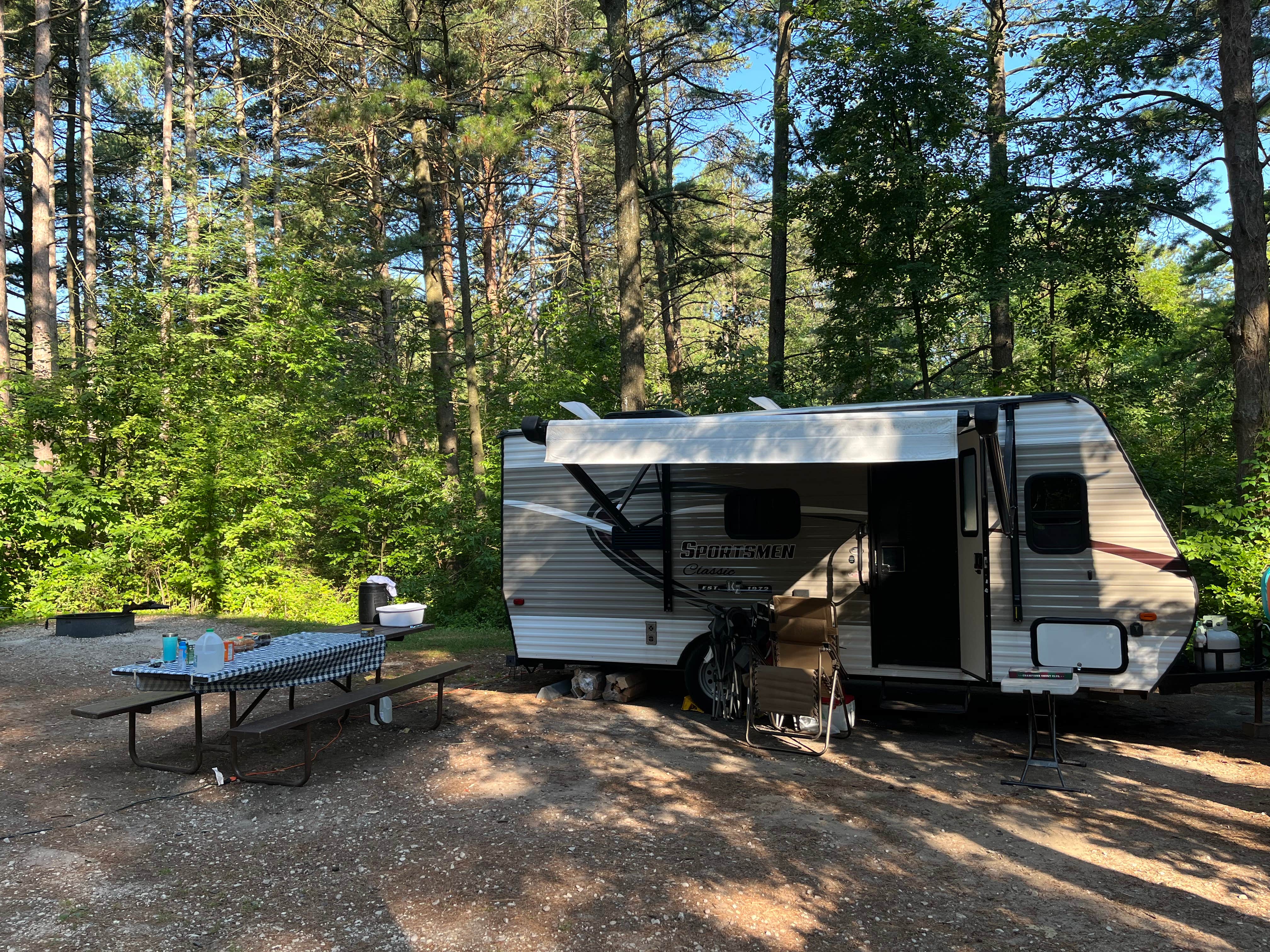 Kathie M.'s photo of rv camping at Kohler-Andrae State Park near Elkhart Lake, WI