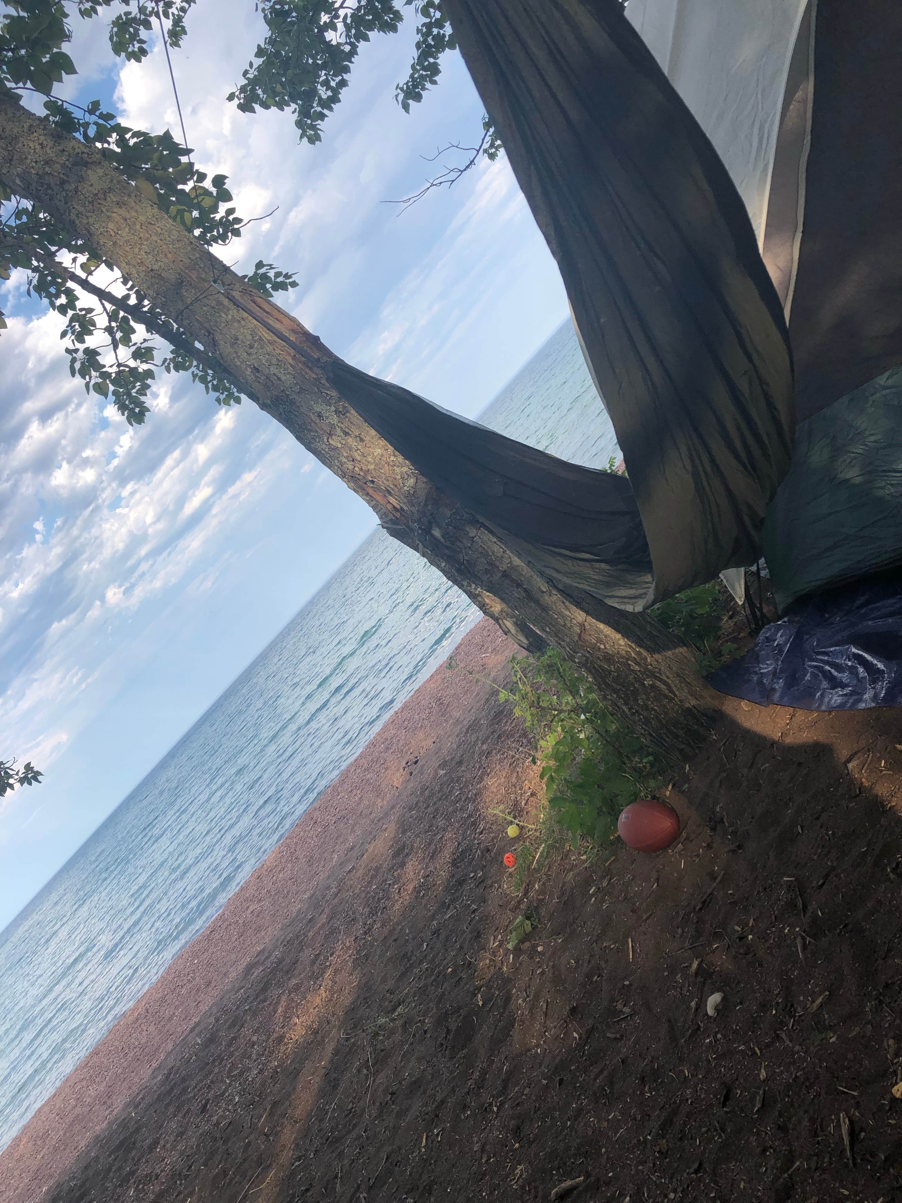 Camping near Split Rock Lighthouse State Park Campground: Thompson Beach Kayak Site, Beaver Bay, Minnesota