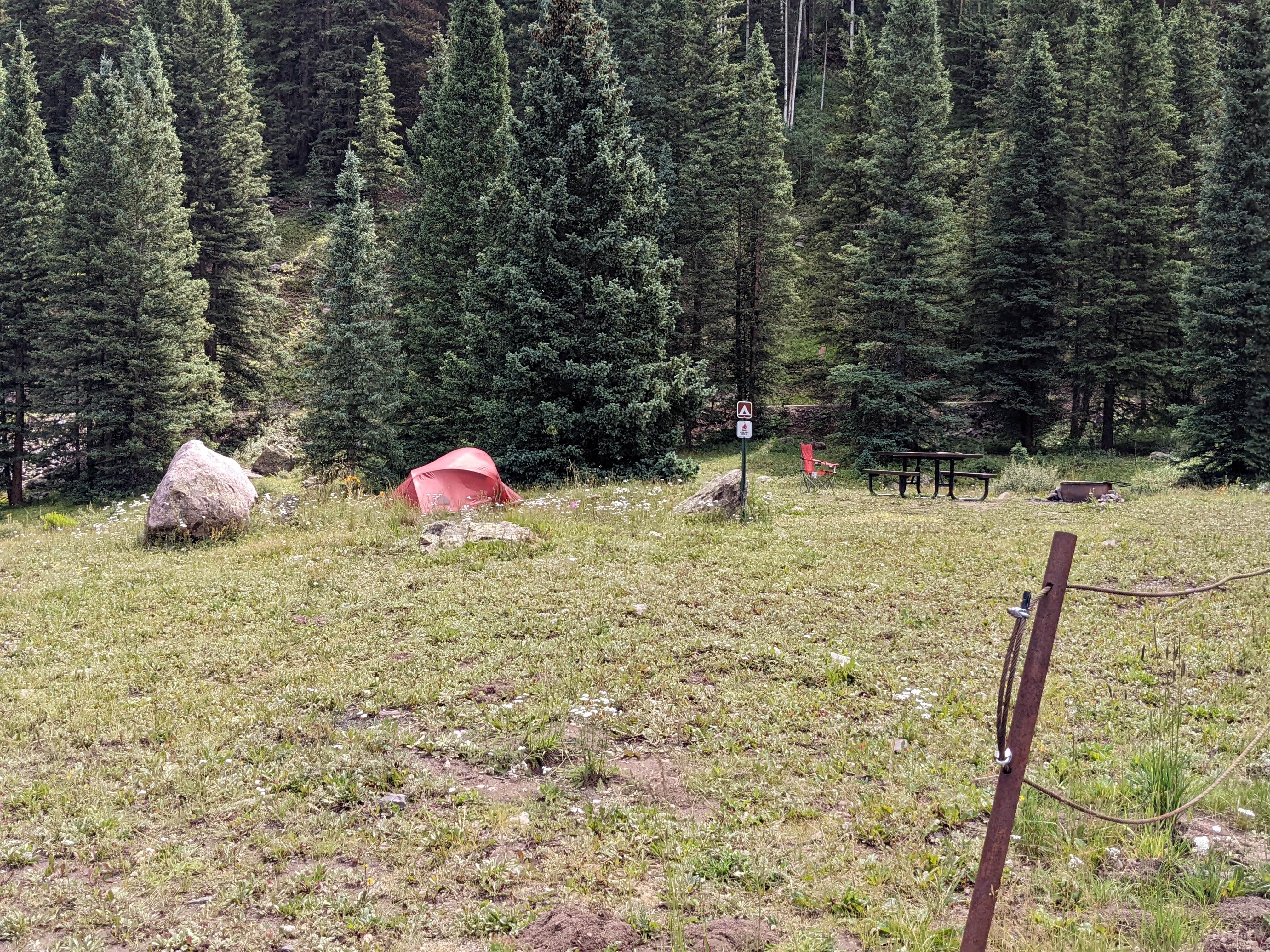 Greg L.'s photo of tent camping at Priest Lake Dispersed Camping Area near Ouray, CO