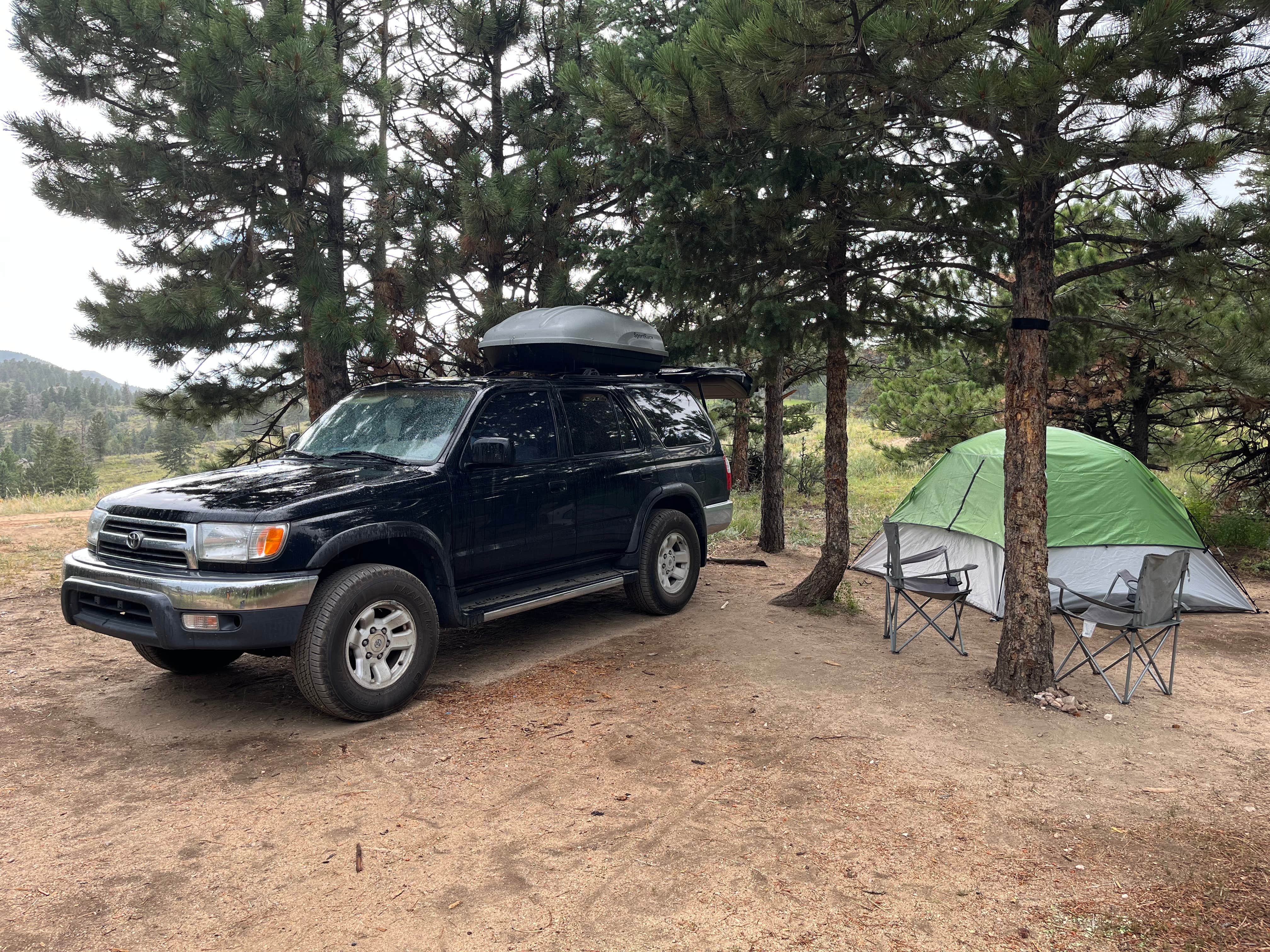 Marco Antonio B.'s photo of tent camping at Winiger Ridge at Gross Reservoir near Highlands Ranch, CO