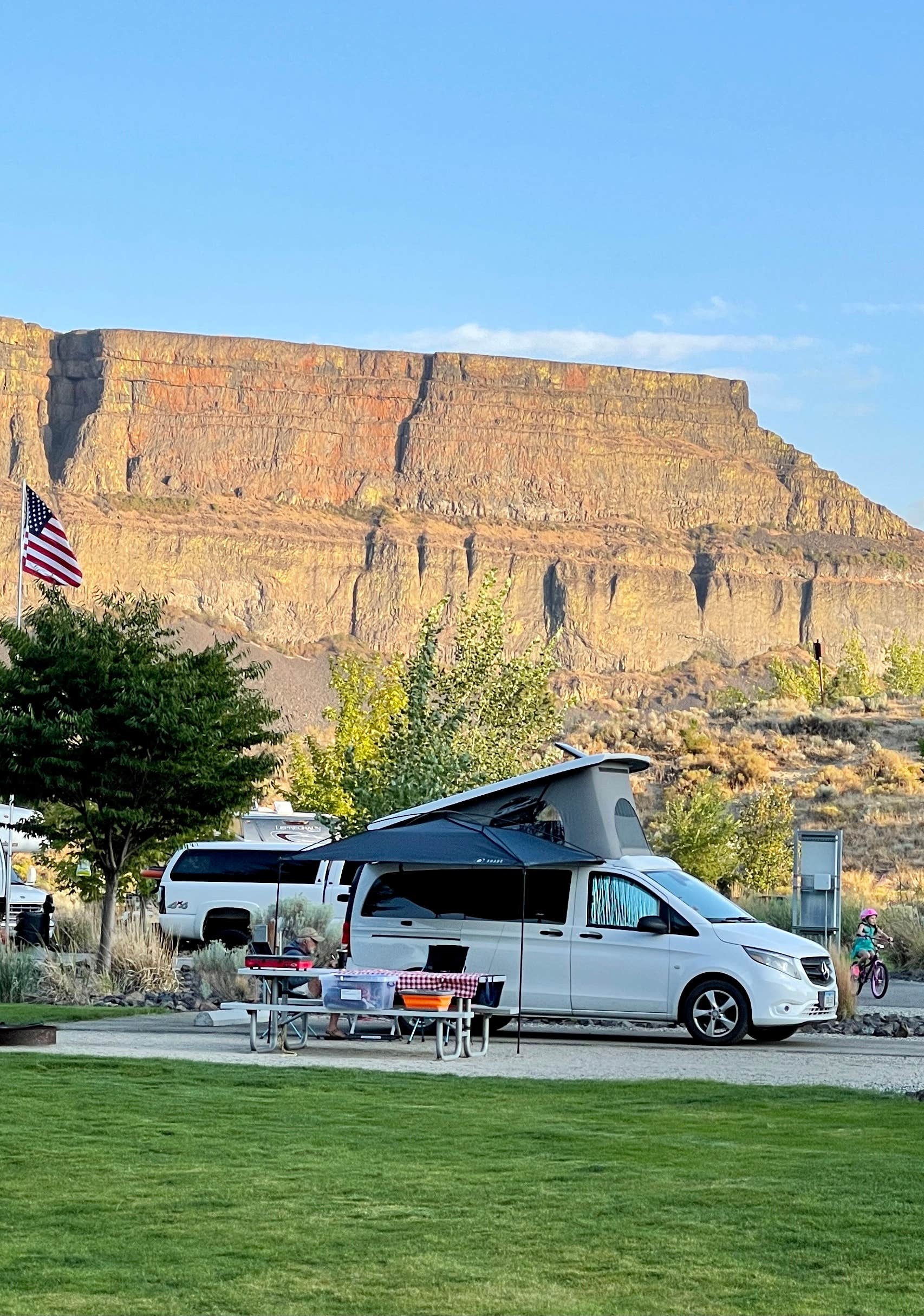 Lee D.'s photo of rv camping at Bay Loop Campground — Steamboat Rock State Park near Hartline, WA