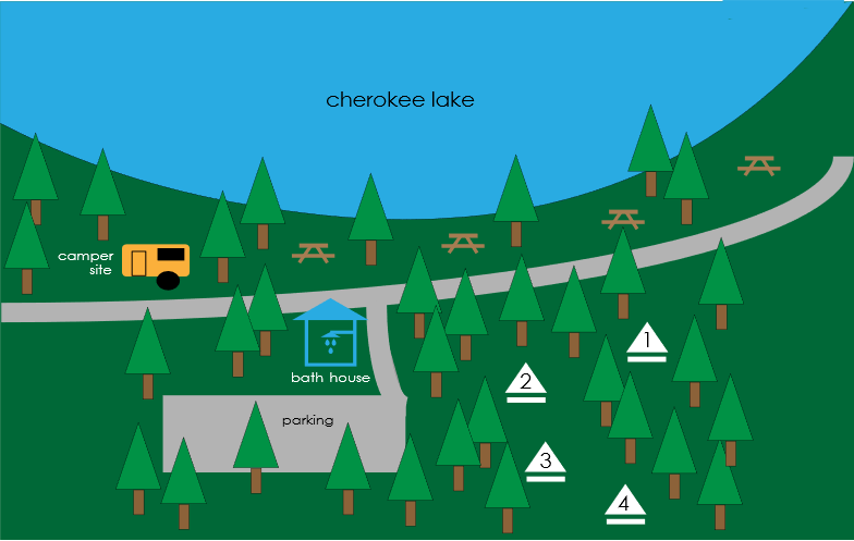 Camper-submitted photo at Lakefront Glamping Resort Cherokee Lake Tennessee near Eidson, TN