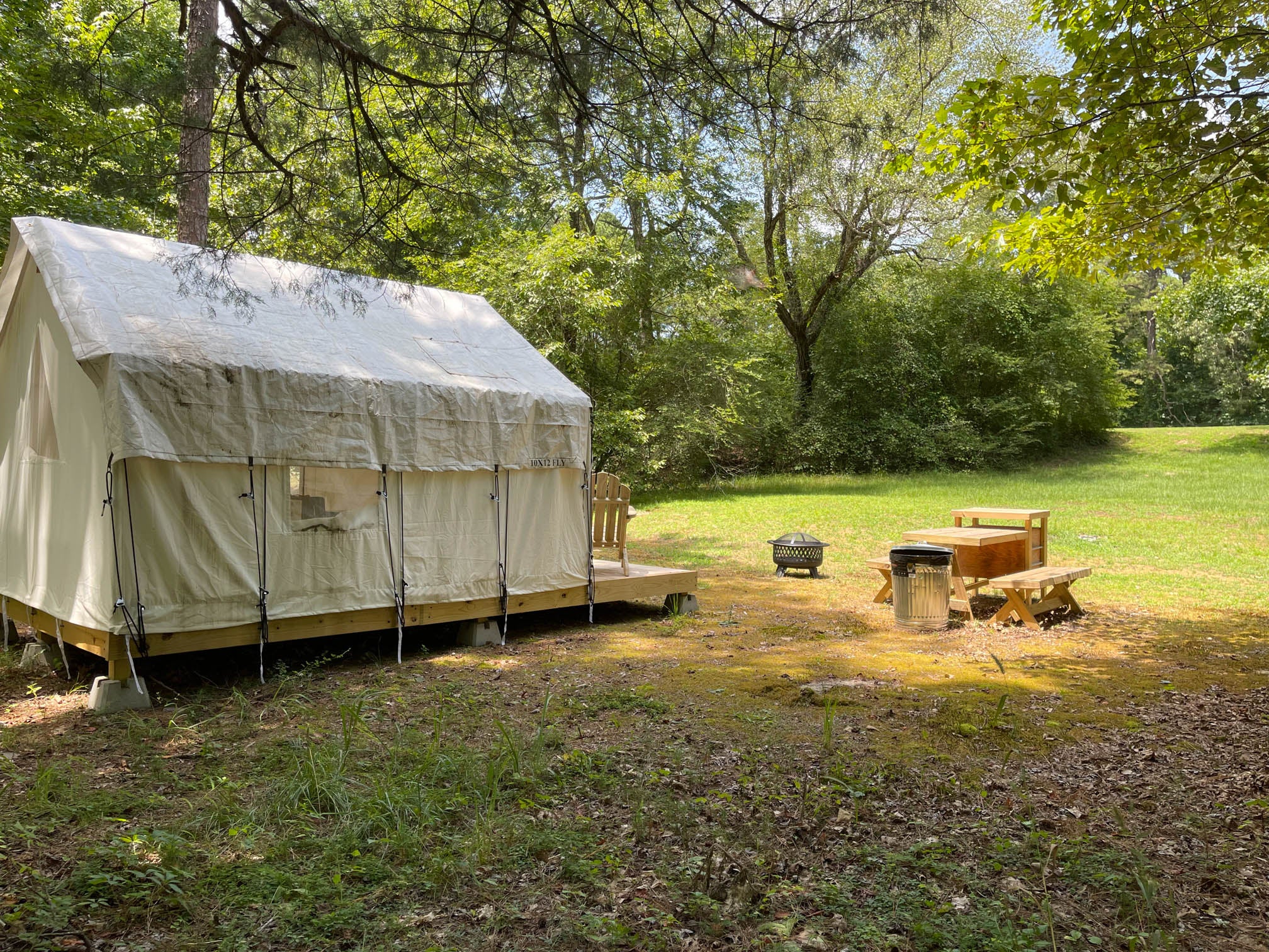 Camper submitted image from Tentrr State Park Site - Mississippi Wall Doxey State Park - Fresh Field D - Single Camp - 2