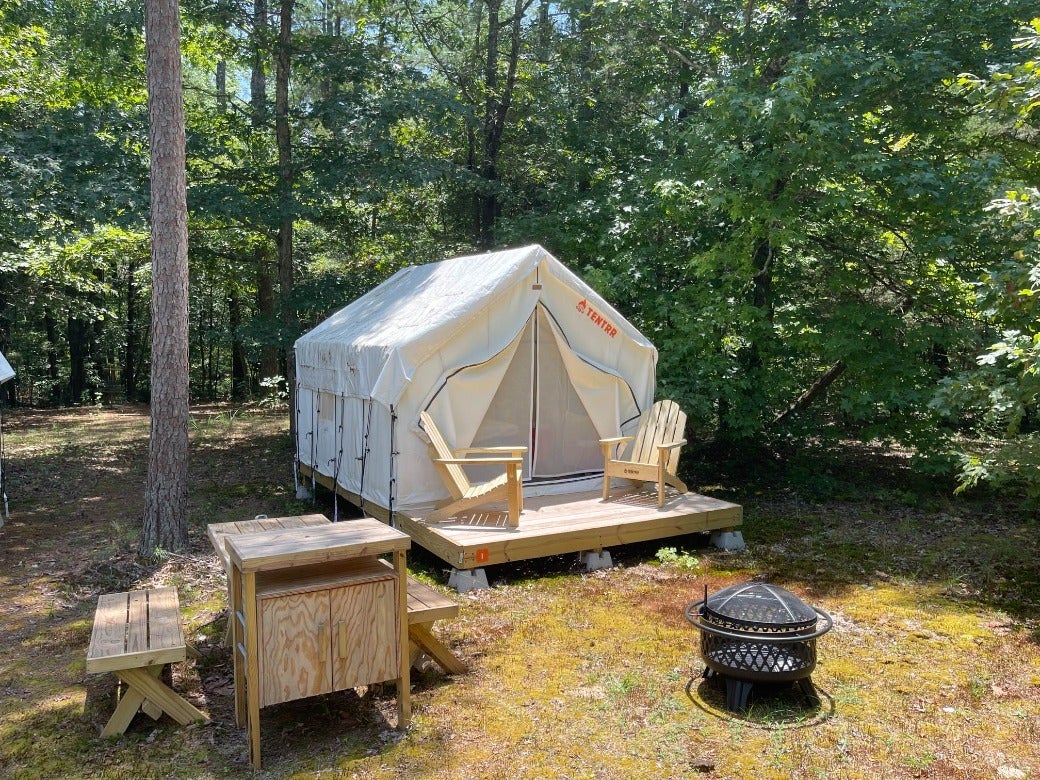 Camper submitted image from Tentrr State Park Site - Mississippi Wall Doxey State Park - Fresh Field I - Single Camp - 1