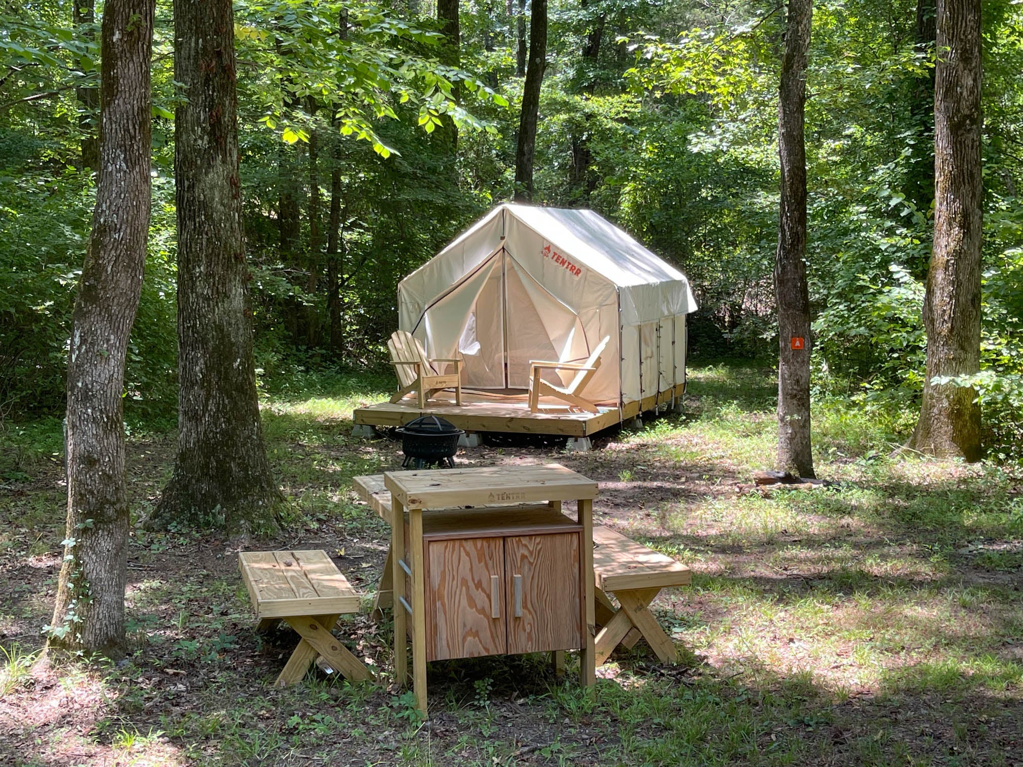 Camper submitted image from Tentrr State Park Site - Mississippi Wall Doxey State Park - Woodland A - Single Camp - 1