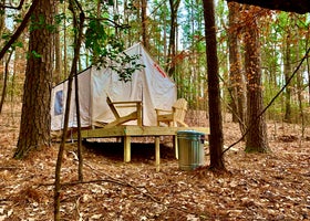Tentrr State Park Site - Louisiana Lake Claiborne State Park - Site F - Single Camp