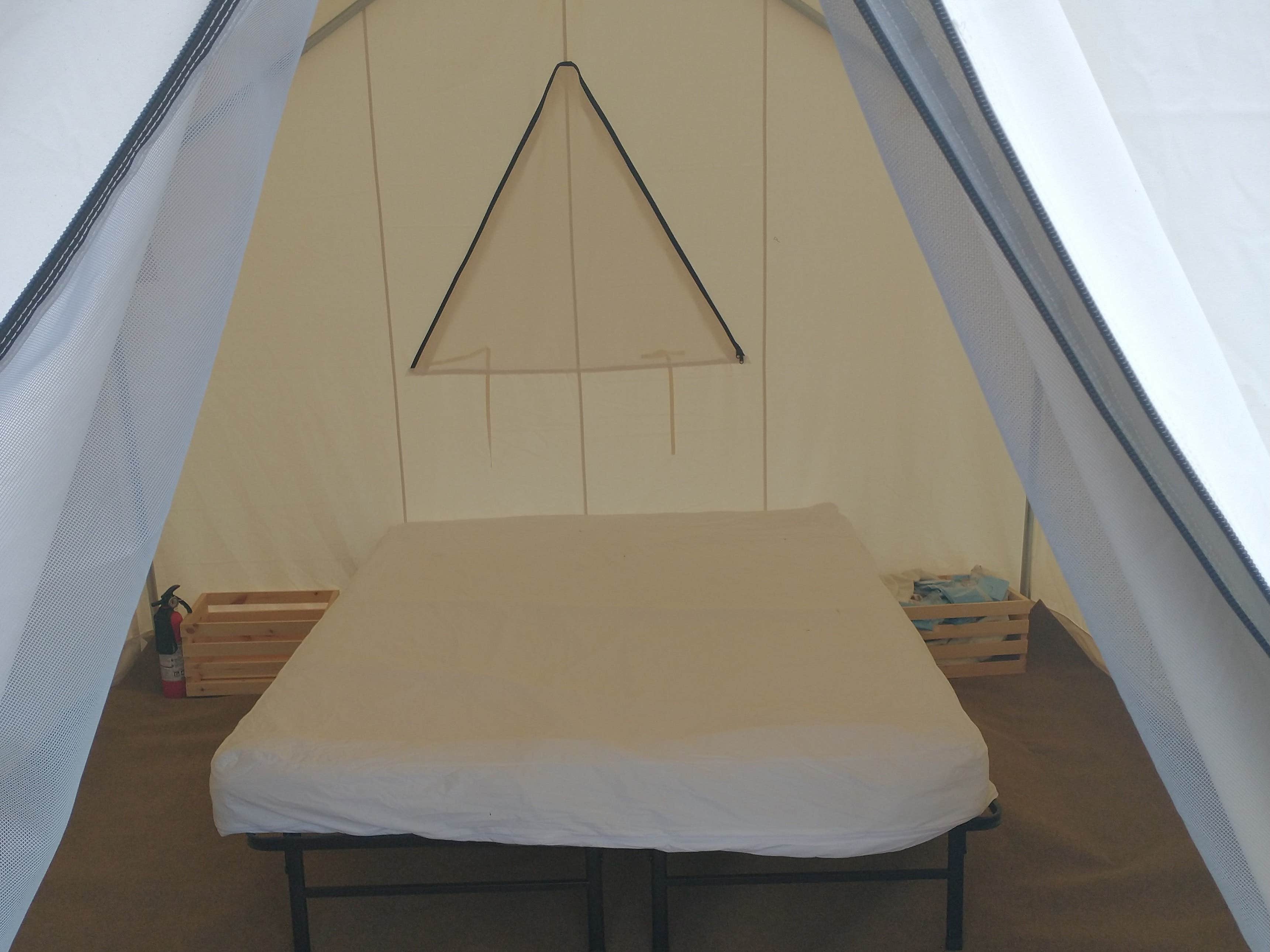 The Dyrt's photo of glamping accommodations at Tentrr State Park Site - Louisiana Lake D'Arbonne State - Park Site H - Double Camp near Junction City, AR