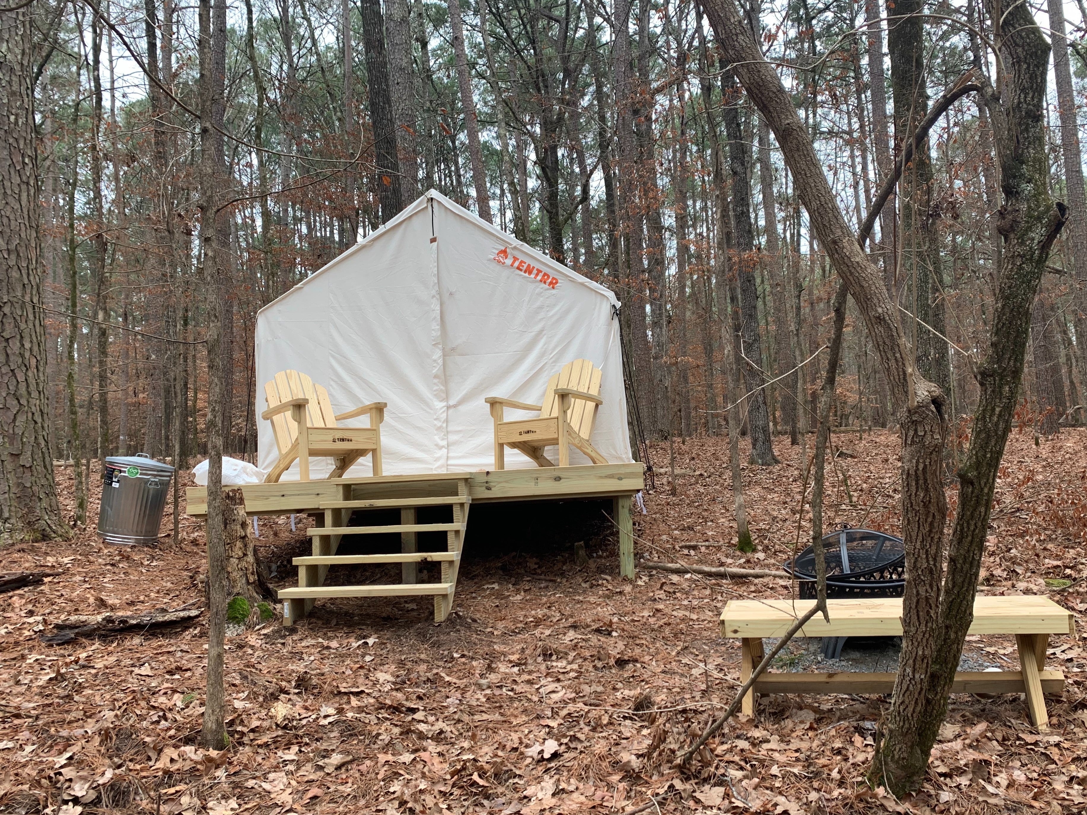 Camper submitted image from Tentrr State Park Site - Louisiana Lake Claiborne State Park - Site C - Single Camp - 1