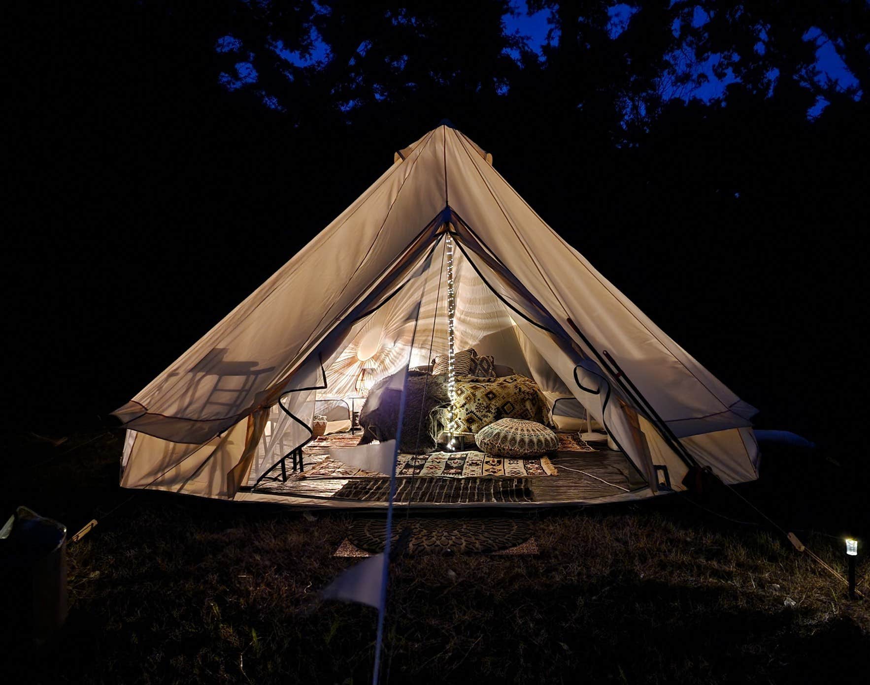 The Sycamore Glampground Camping | Wewoka, OK