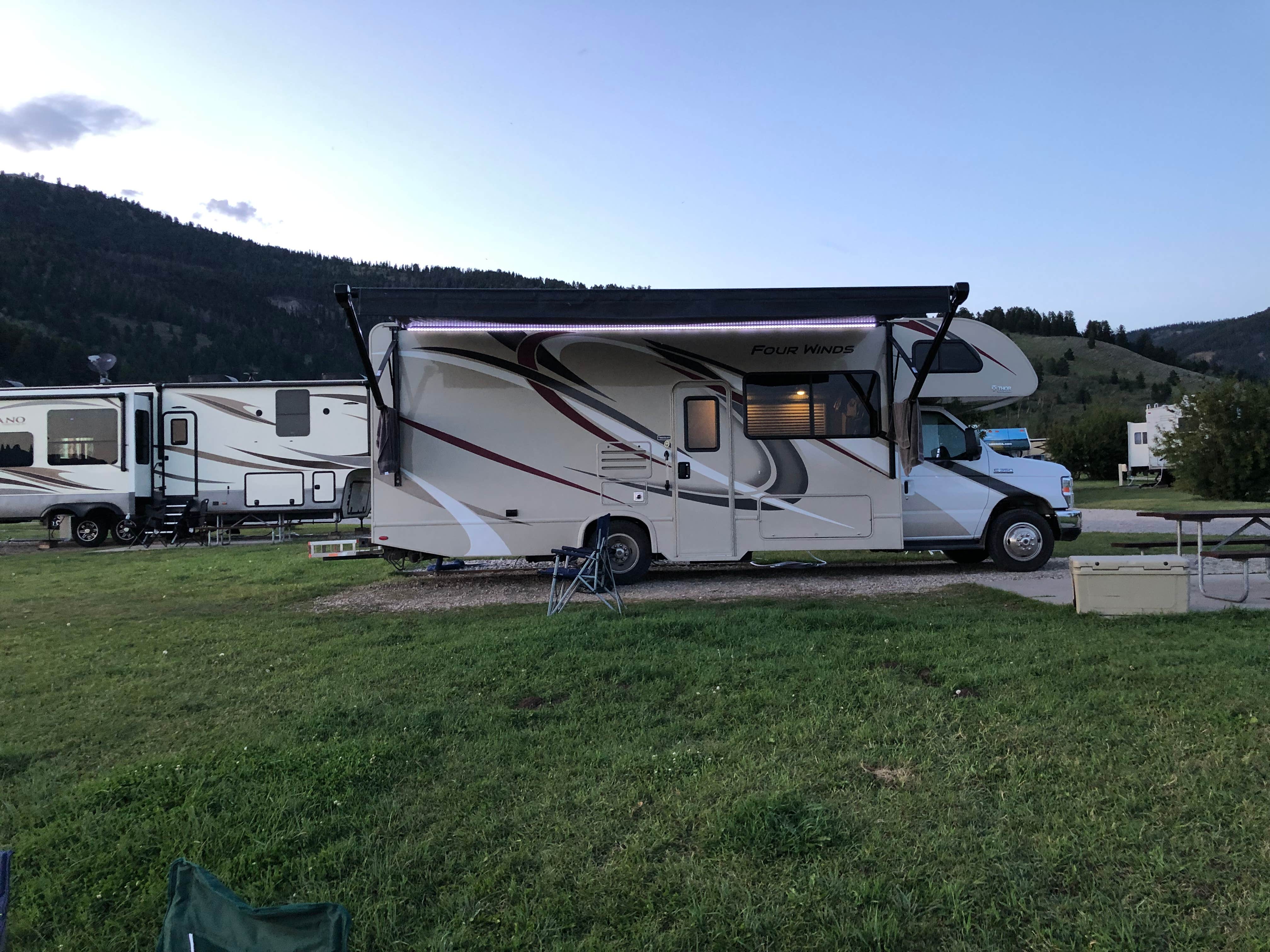 Michael V.'s photo of rv camping at Yellowstone Holiday Resort near West Yellowstone, MT