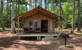 Gabriela N.'s photo of a cabin at Sennebec Lake Campground near Thomaston, ME