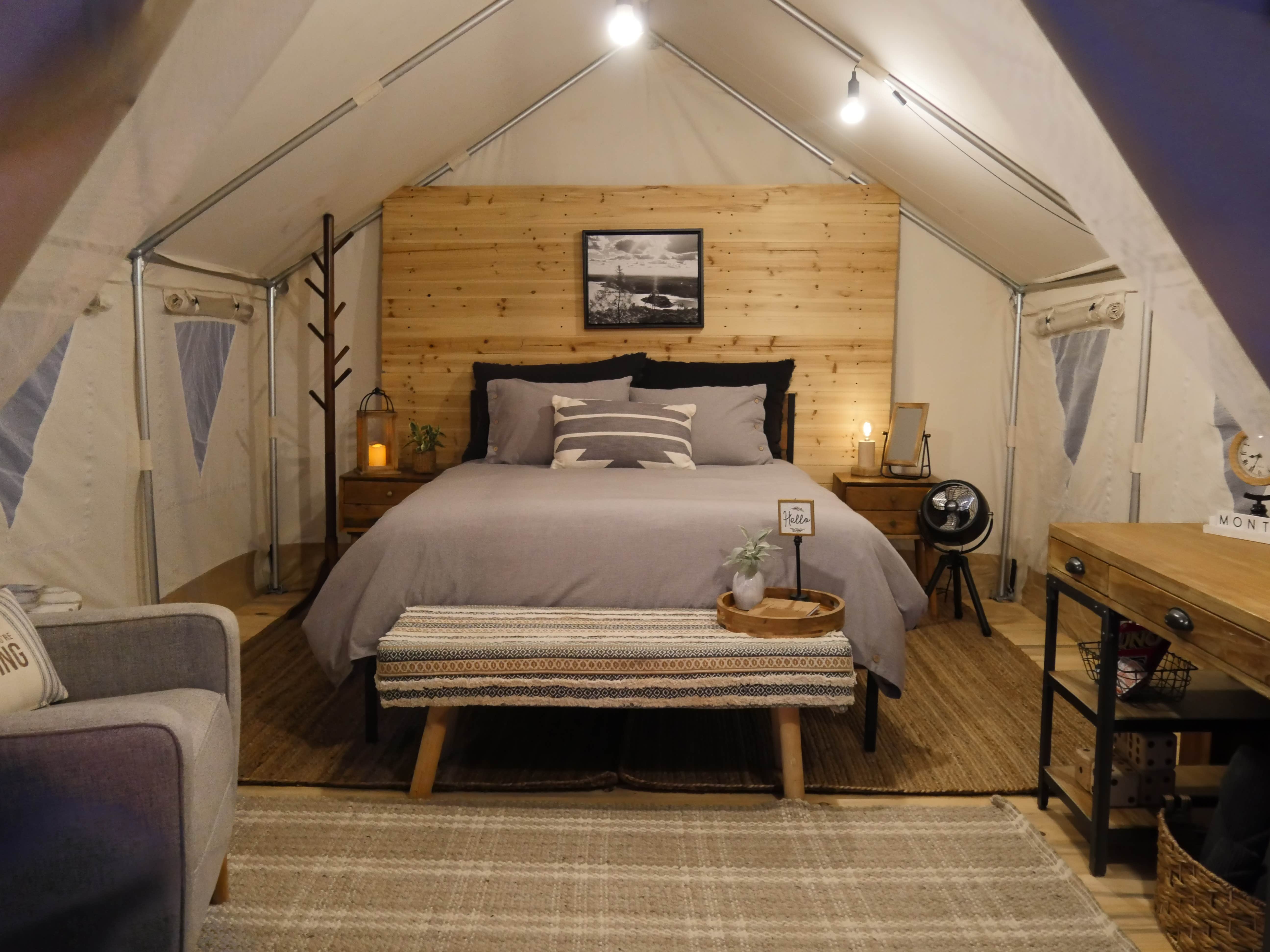 Chris D.'s photo of glamping accommodations at InTent Montauk near Rancho Cordova, CA