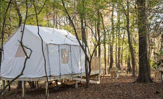 The Dyrt's photo at Tentrr State Park Site - Mississippi LeFleur's Bluff State Park - By the Bayou F - Single Camp near Jackson, MS