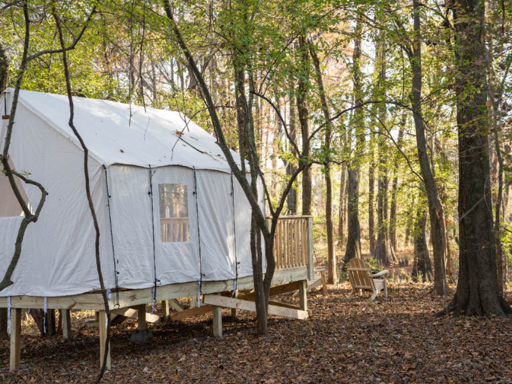 The Dyrt's photo at Tentrr State Park Site - Mississippi LeFleur's Bluff State Park - By the Bayou E - Single Camp near Jackson, MS