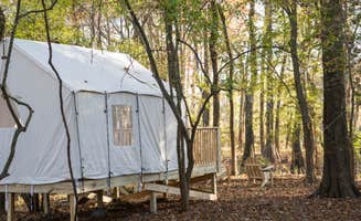 The Dyrt's photo at Tentrr State Park Site - Mississippi LeFleur's Bluff State Park - By the Bayou E - Single Camp near Jackson, MS