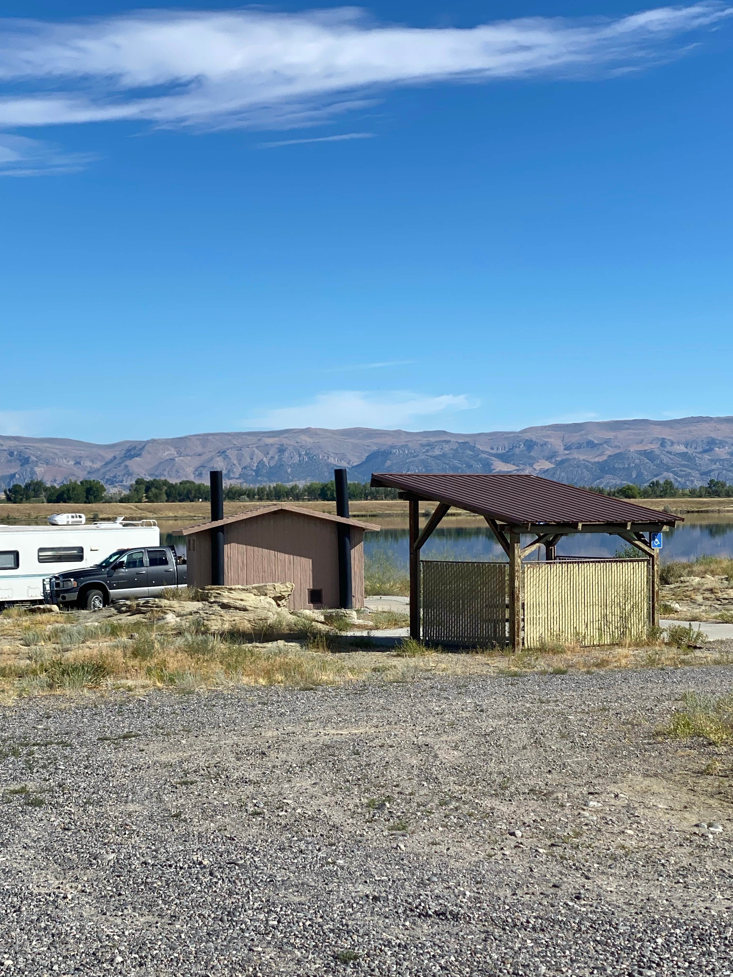 Camper-submitted photo at Lake Cameahwait near Riverton, WY