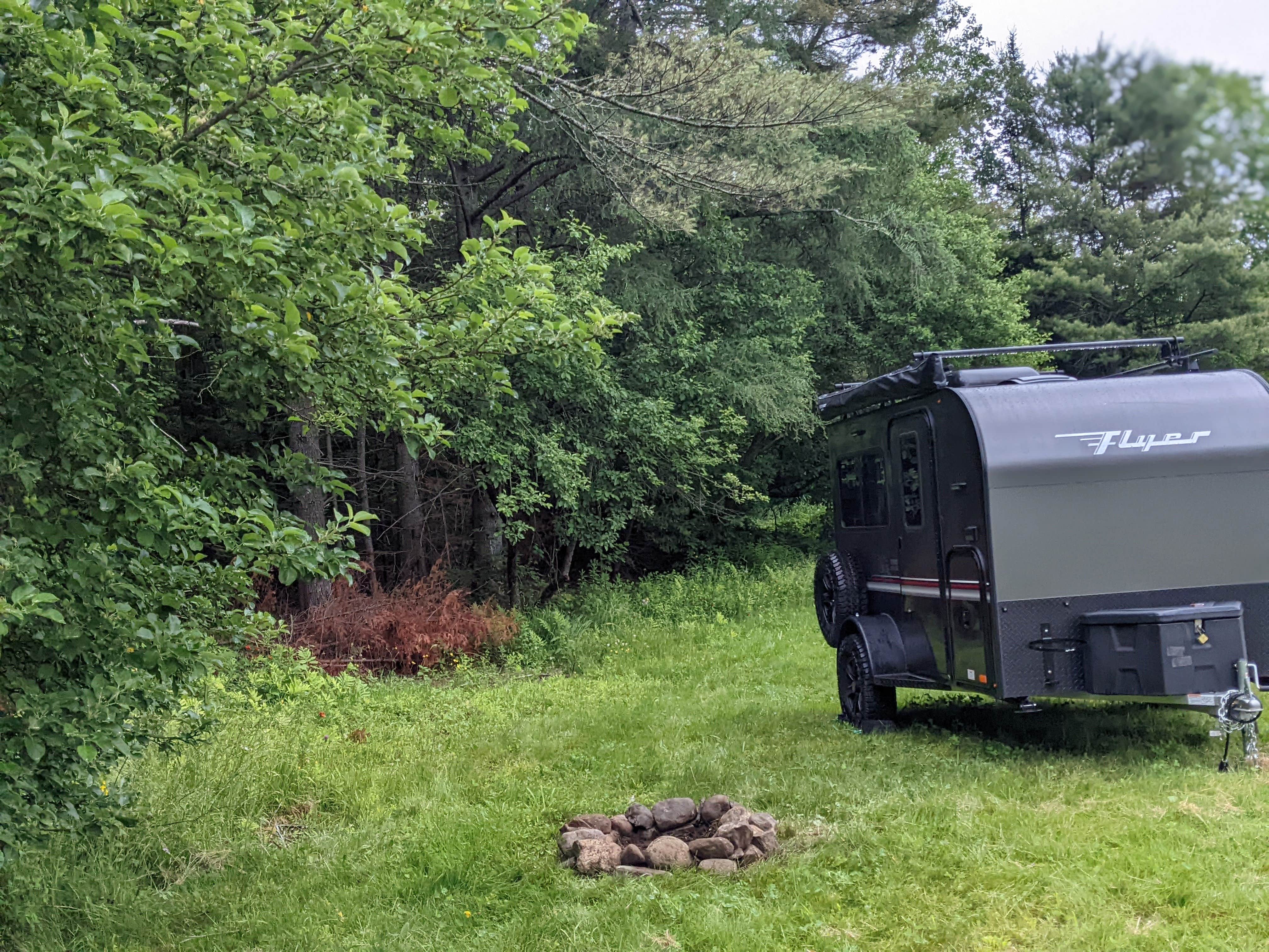 Amy D.'s photo of rv camping at Private Field and Woods Camping near Jefferson, NH