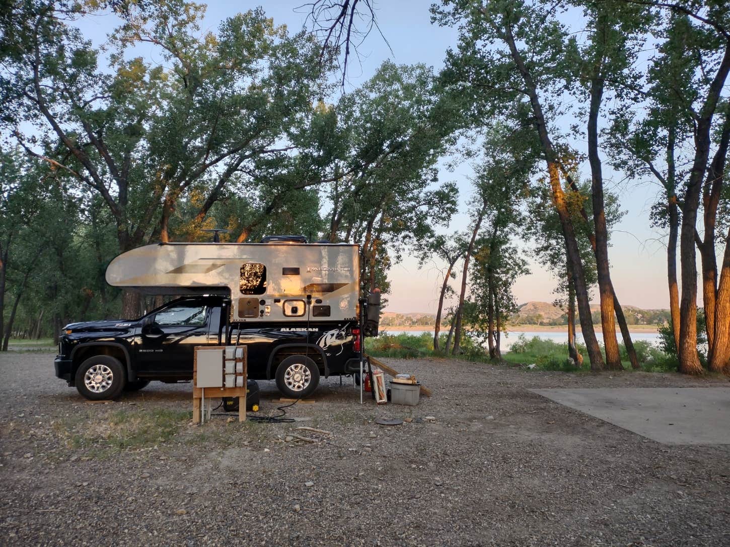 Camper-submitted photo at Intake Dam near Glendive, MT