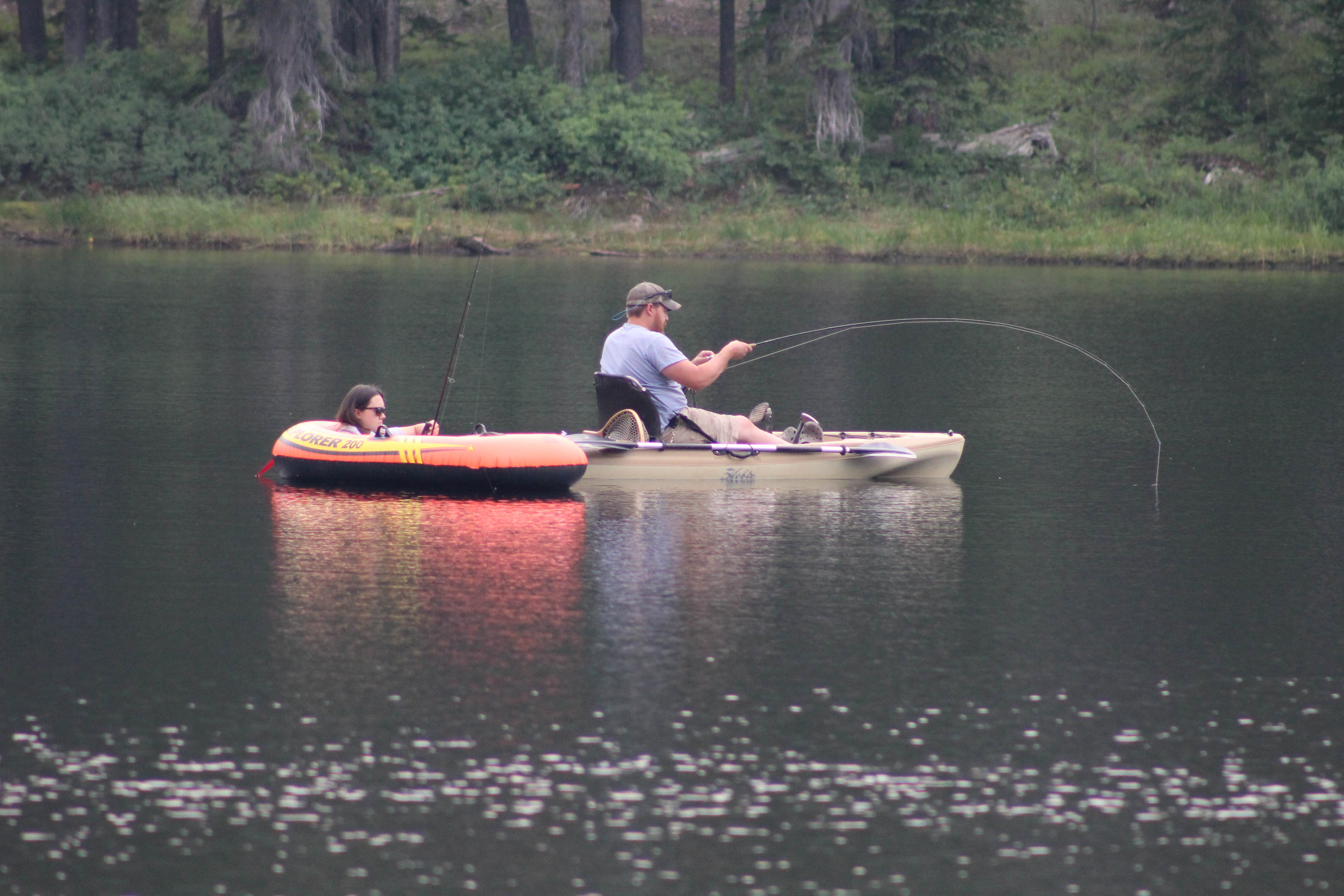 Camper-submitted photo at Twin Lakes near Cobalt, ID