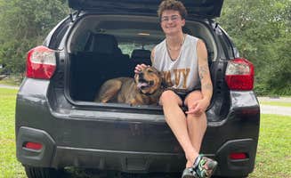 Matthias's photo of camping with pets at Lake Fairfax Campground near George Washington Memorial Parkway