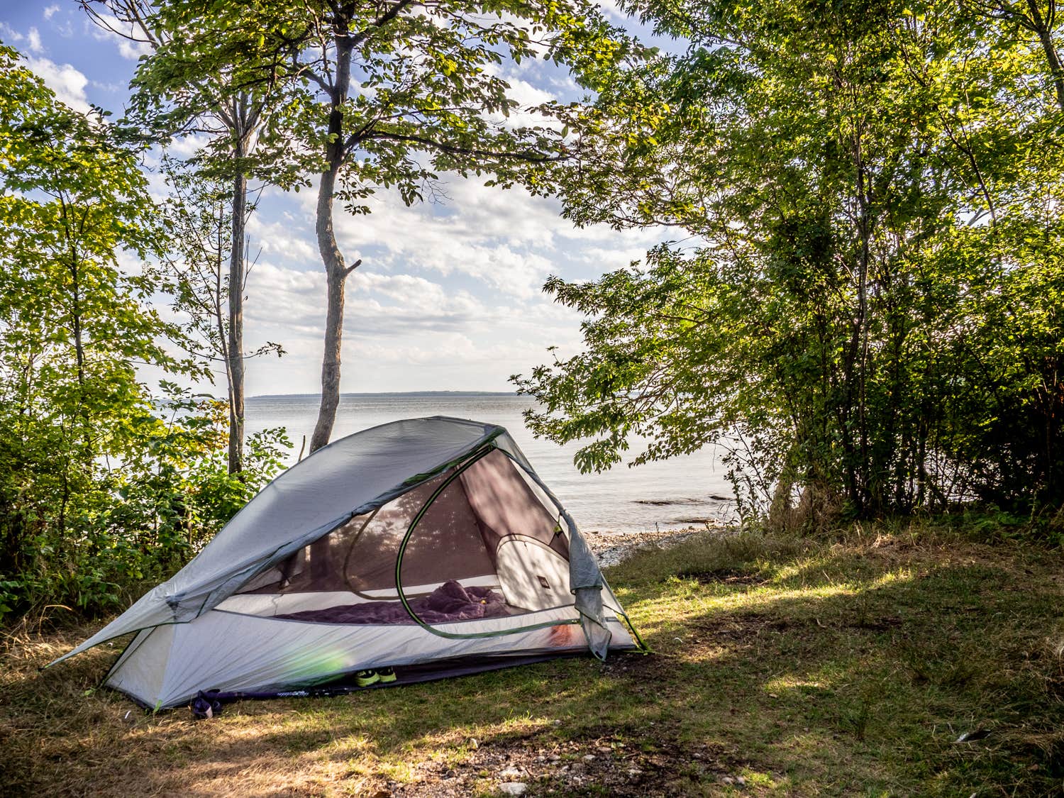 Stephanie S.'s photo of tent camping at Newport State Park near Stephenson, MI