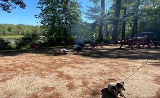 Kristy B.'s photo of camping with pets at River Run Campground near Fryeburg, ME