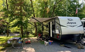 Laure D.'s photo of camping with pets at Greenbrier Campground near Pigeon Forge, TN