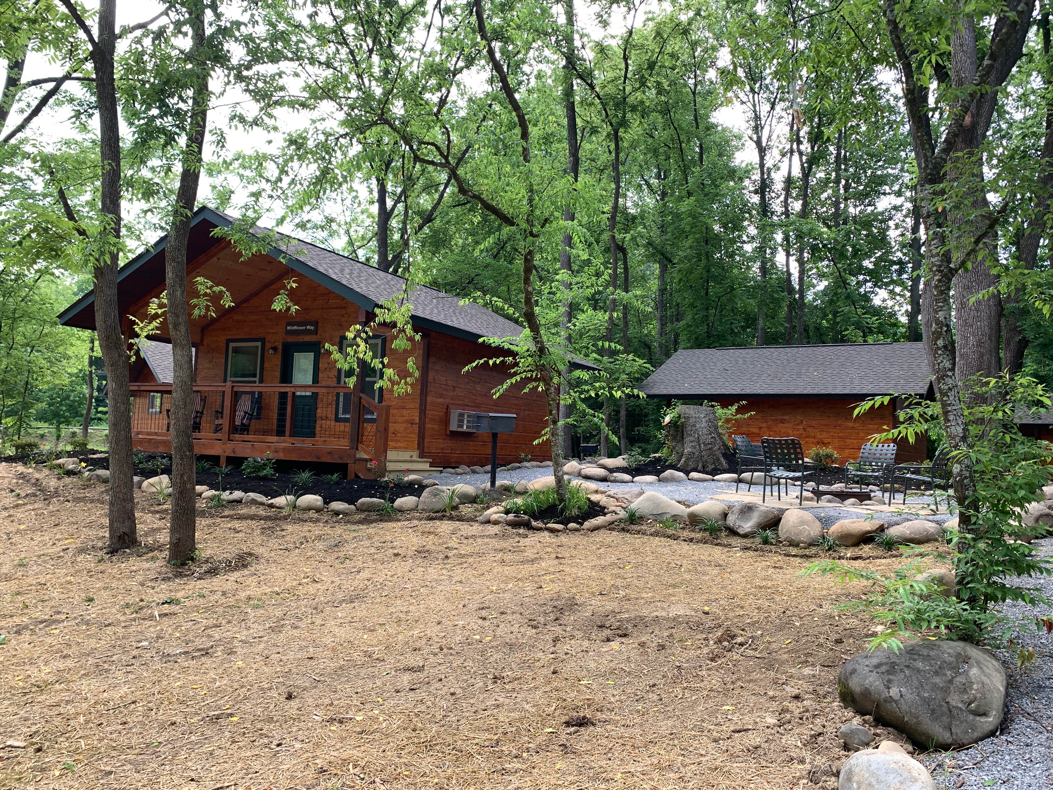 Laure D.'s photo of glamping accommodations at Greenbrier Campground near Gatlinburg, TN