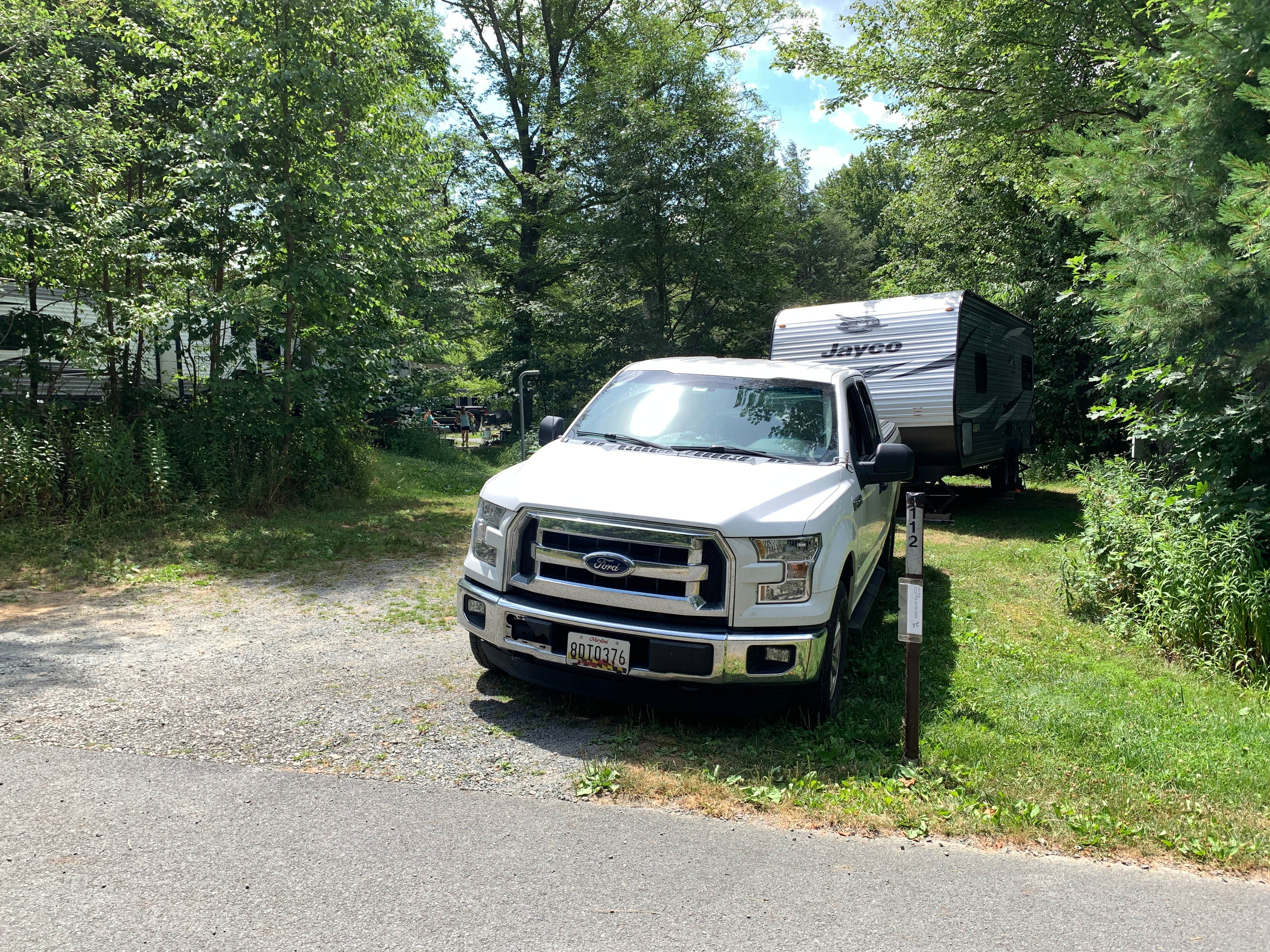 Laure D.'s photo of rv camping at Pickerel Point Campground — Promised Land State Park near Mount Pocono, PA