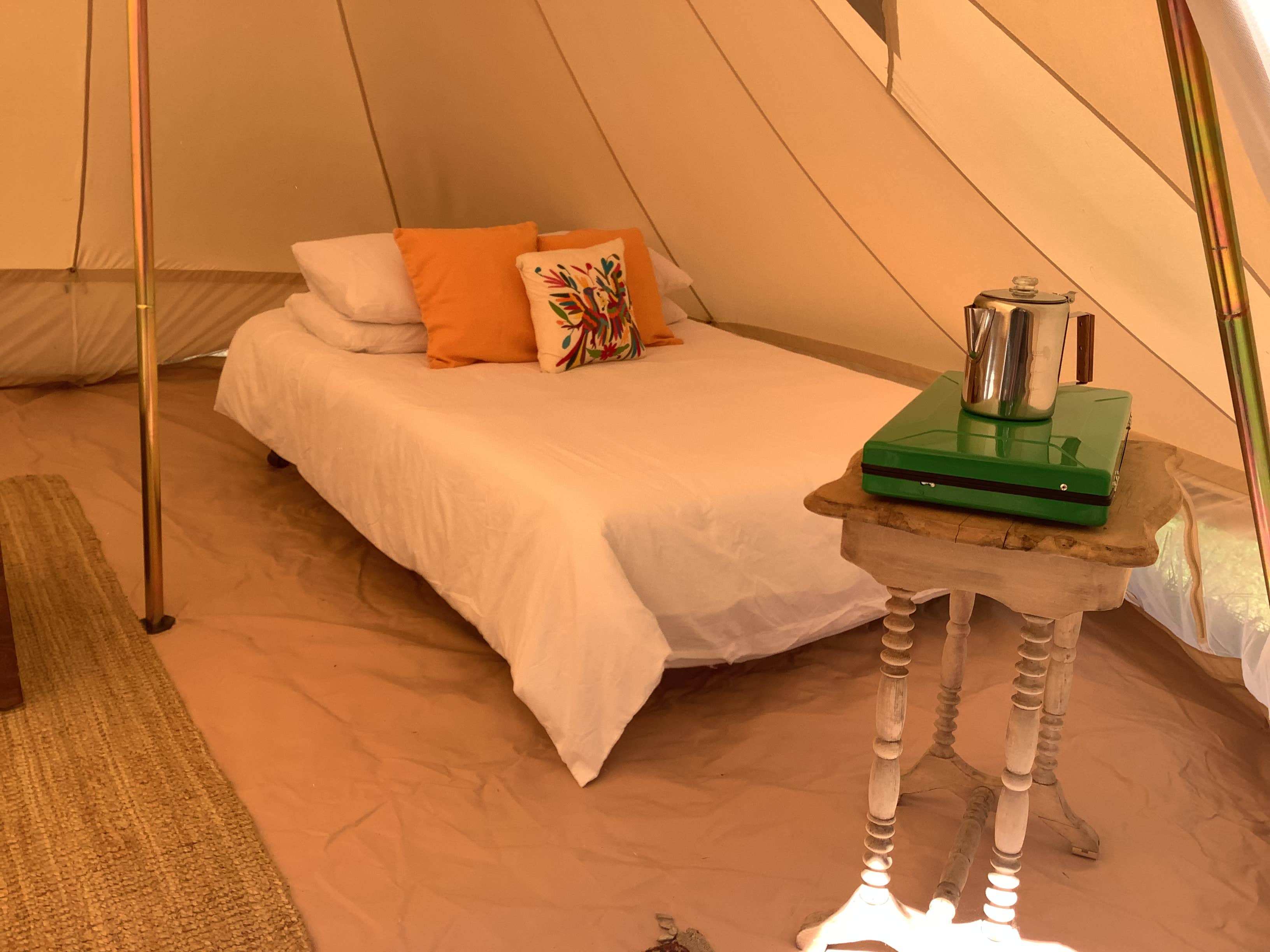 Clementine E.'s photo of glamping accommodations at Tamerlane Tent near Alna, ME