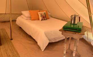 Clementine E.'s photo of glamping accommodations at Tamerlane Tent near South Bristol, ME