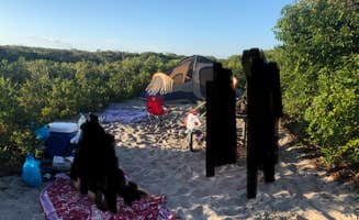 Jessica A.'s photo of camping with pets at Bayside Assateague Campground — Assateague Island National Seashore near Bloxom, VA