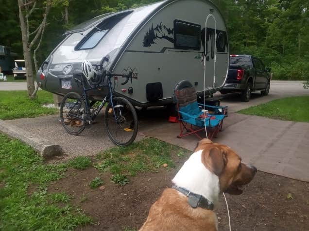 SteveFagerhaug's photo of camping with pets at Punderson State Park Campground near Geneva-on-the-Lake, OH