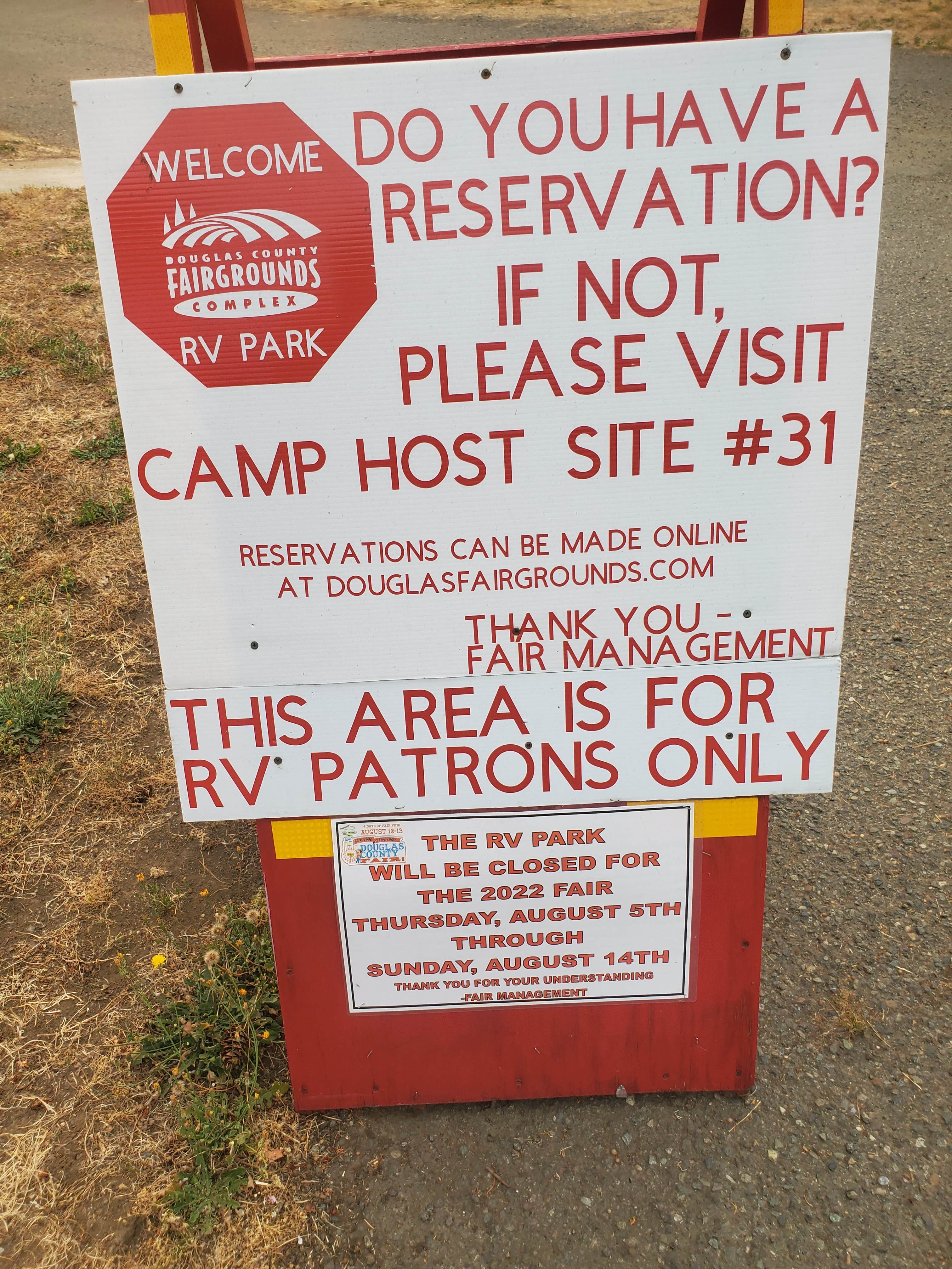 Camper-submitted photo at Douglas County Fairgrounds RV Park near Idleyld Park, OR