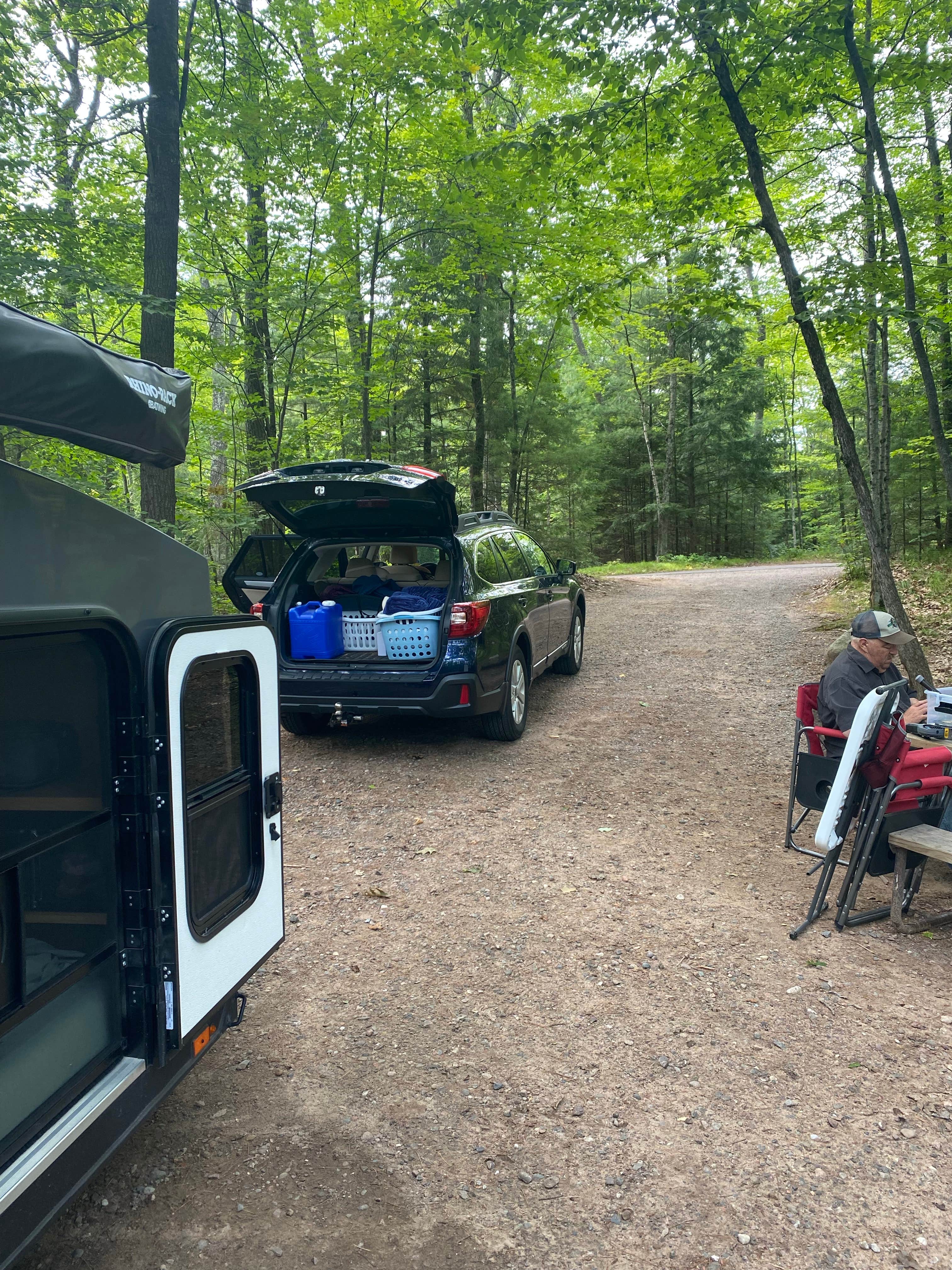 Camper-submitted photo at Clear Lake Campground — Northern Highland State Forest near Westboro, WI