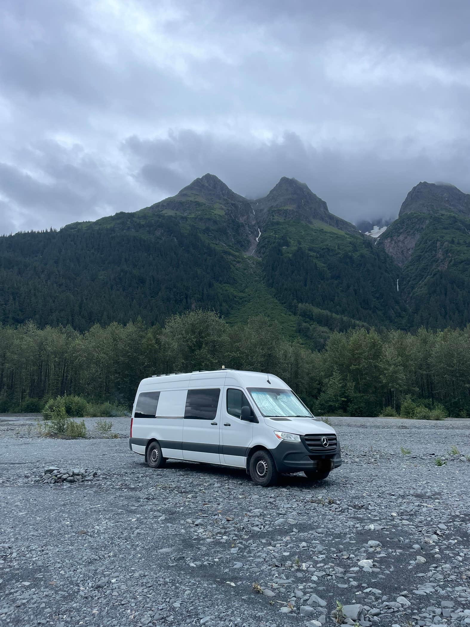 Kathryn F.'s photo of rv camping at Exit Glacier Road Designated Special Use Area near Seward, AK