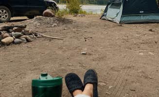 Lanna M.'s photo of tent camping at Blankenship Bridge - Dispersed Camping near Martin City, MT
