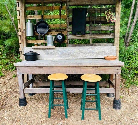 Camper-submitted photo at The Woodland's Edge Glampsite and Hot Tubs near Granby, MA