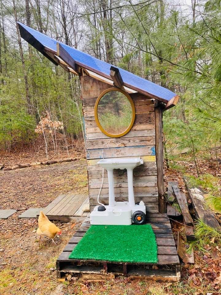 Camper-submitted photo at The Woodland's Edge Glampsite and Hot Tubs near Granby, MA