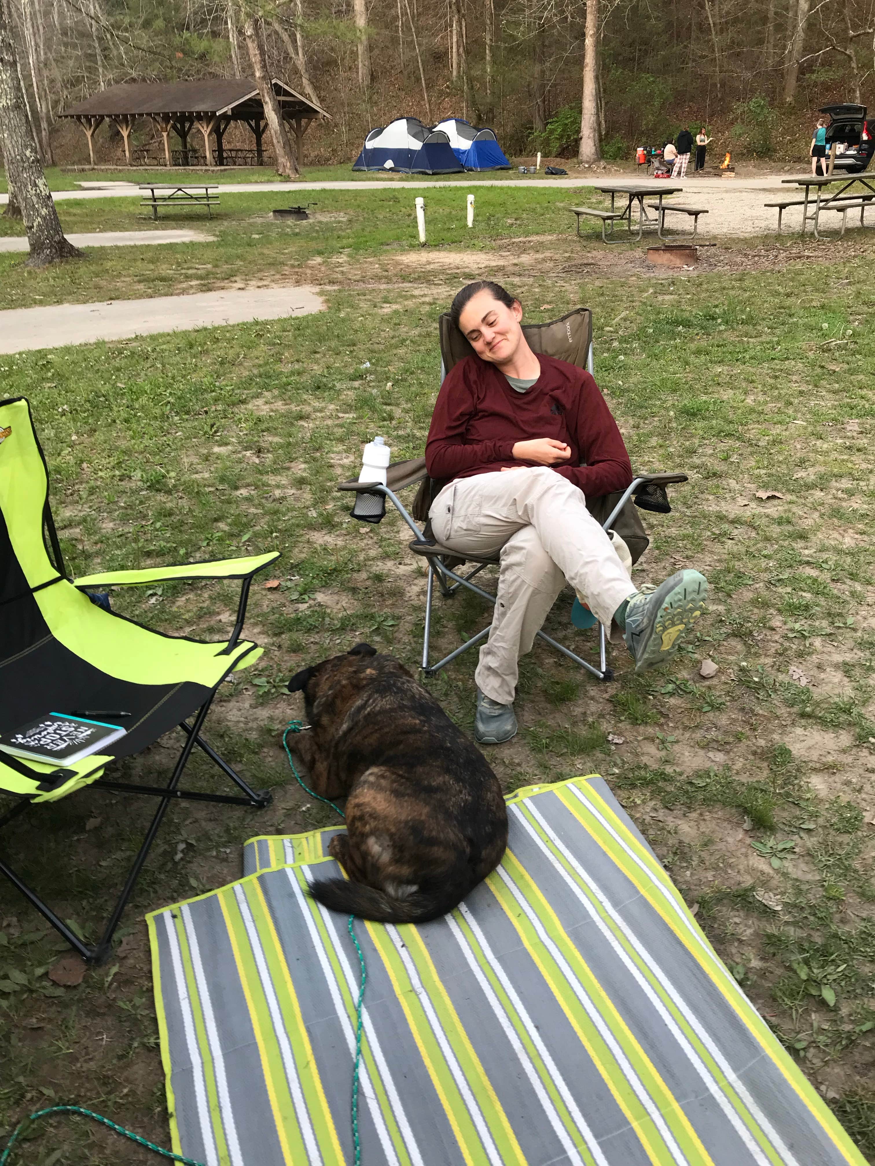 Lisa H.'s photo of camping with pets at Whittleton Campground — Natural Bridge State Resort Park near Slade, KY