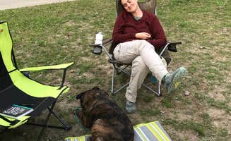 Lisa H.'s photo of camping with pets at Whittleton Campground — Natural Bridge State Resort Park near Daniel Boone National Forest